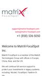 Mobile Screenshot of matrix-focalspot.com